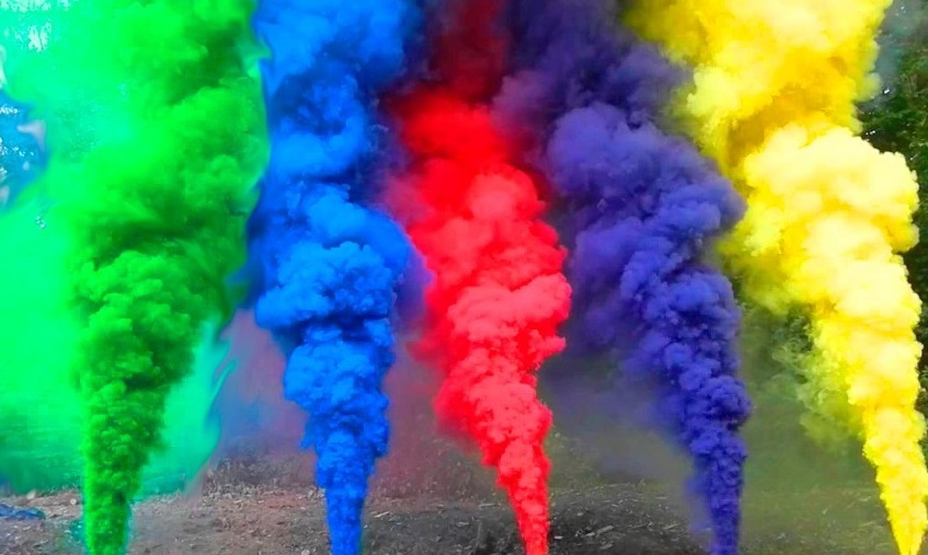 А знаете ли Вы, как используют цветной дым строители?— Цветной-дым.рус